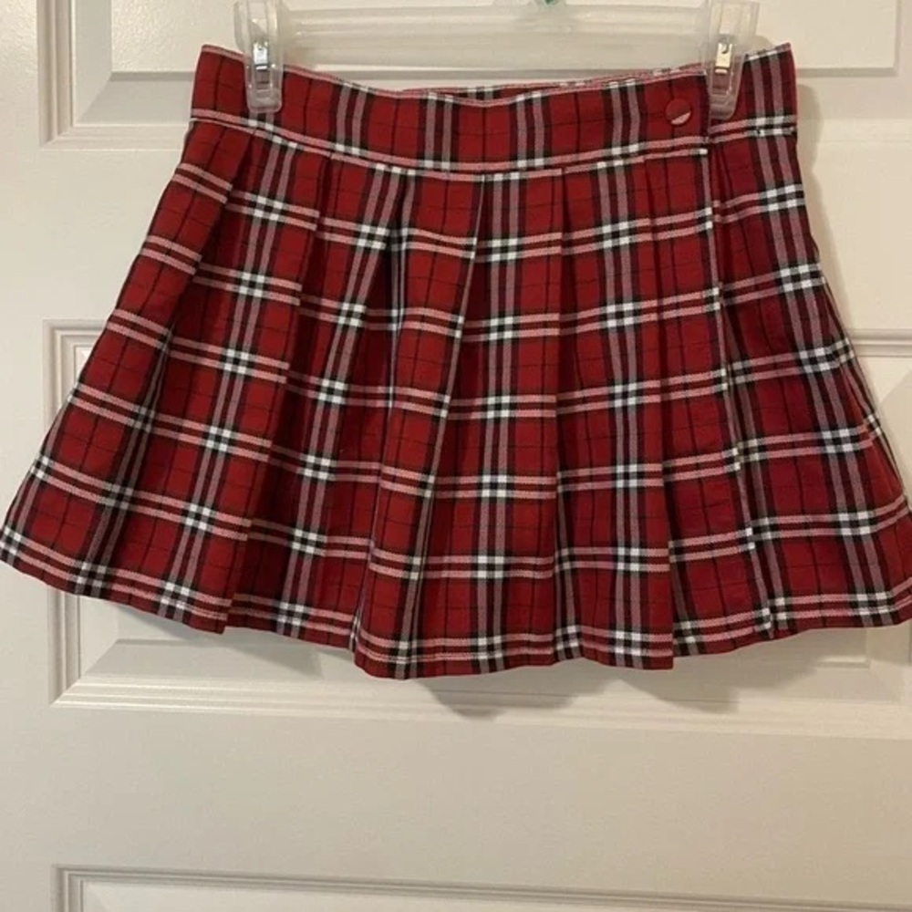 UGG Red Plaid Mini Skirt